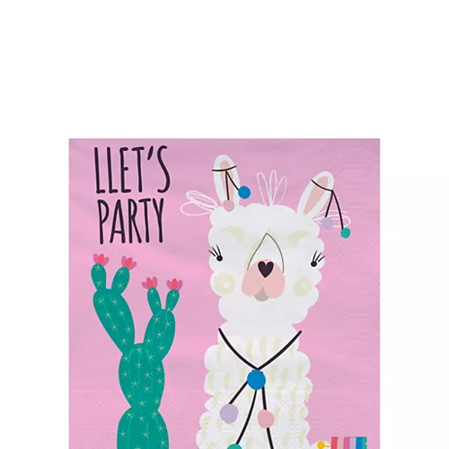 PartyCity Llama Beverage Napkins 20ct
