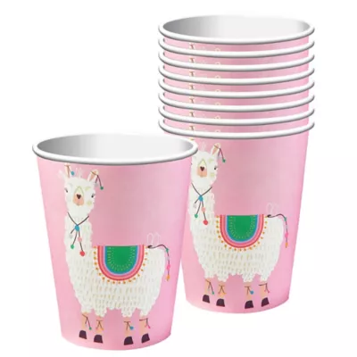 PartyCity Llama Paper Cups 8ct