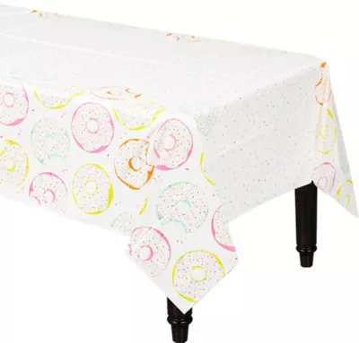 PartyCity Donut Sprinkles Party Table Cover