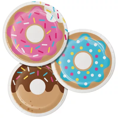 PartyCity Donut Dessert Plates 8ct