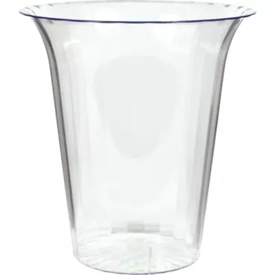 PartyCity CLEAR Plastic Flared Cylinder Container