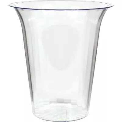  PartyCity CLEAR Plastic Flared Cylinder Container