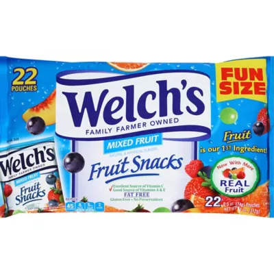  PartyCity Welchs Mixed Fruit Fruit Snacks Pouches 22ct