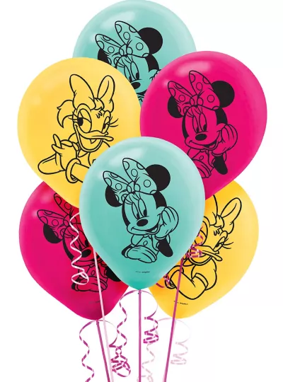 PartyCity Minnie Mouse Balloons 6ct