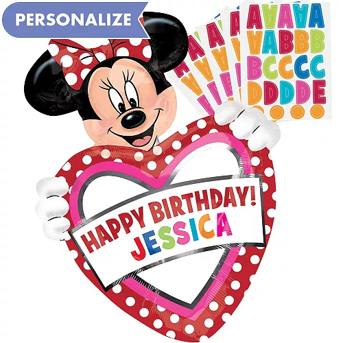 PartyCity Minnie Mouse Balloon - Personalized