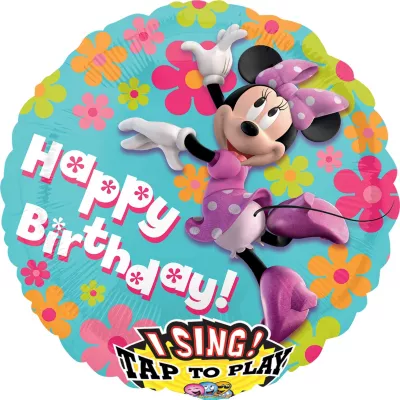 PartyCity Happy Birthday Minnie Mouse Balloon - Singing