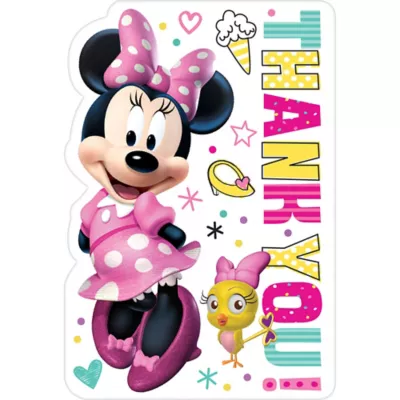 PartyCity Minnie Mouse Thank You Notes 8ct