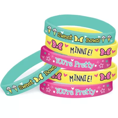  PartyCity Minnie Mouse Wristbands 6ct