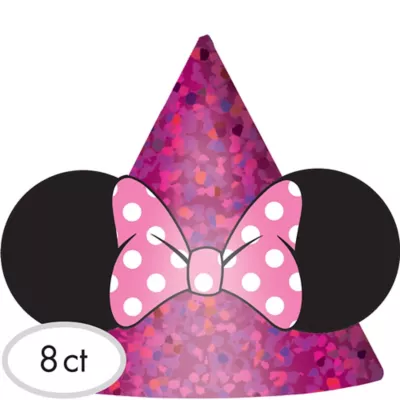 PartyCity Minnie Mouse Party Hats 8ct