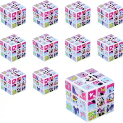 PartyCity Minnie Mouse Puzzle Cubes 24ct