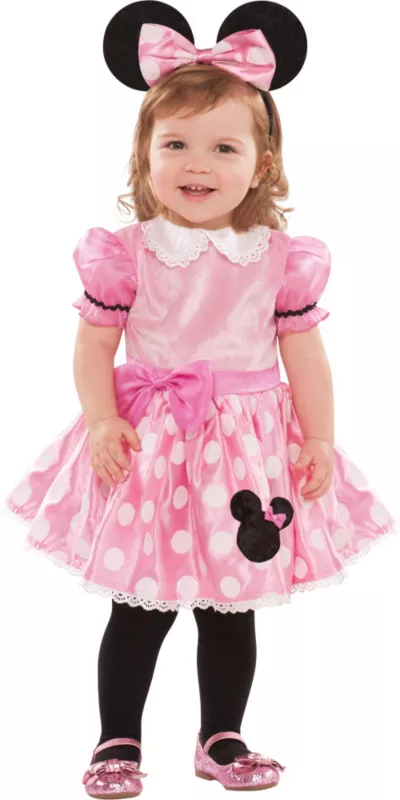PartyCity Baby Pink Minnie Mouse Costume