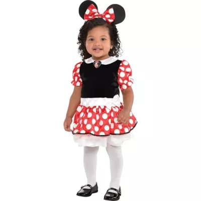  PartyCity Baby Red Minnie Mouse Costume
