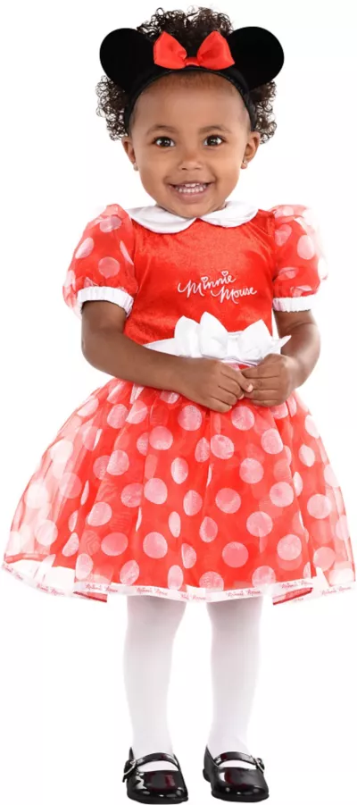 PartyCity Baby Polka Dot Minnie Mouse Costume