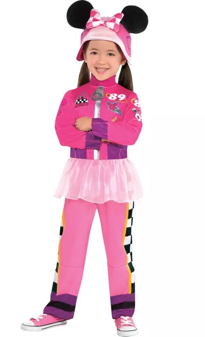 PartyCity Toddler Girls Minnie Mouse Costume - Mickey & the Roadster Racers