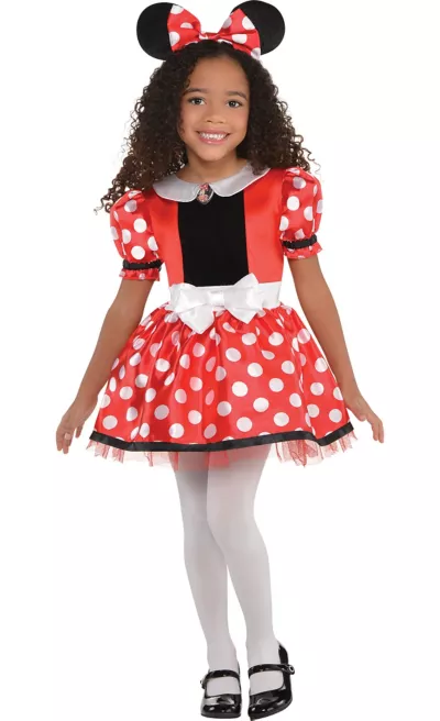 PartyCity Girls Red Minnie Mouse Costume