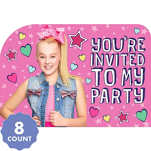 PartyCity JoJo Siwa Invitations 8ct