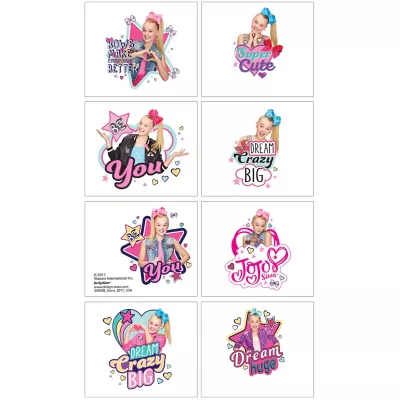 PartyCity JoJo Siwa Tattoos 1 Sheet