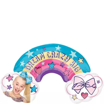 PartyCity Giant JoJo Siwa Rainbow Balloon