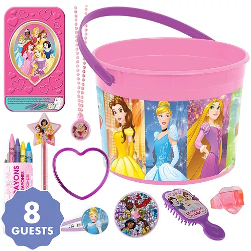 PartyCity Disney Princess Ultimate Favor Kit for 8 Guests