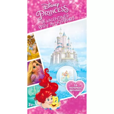PartyCity Disney Princess Valentine Exchange Cards with Favors 16ct