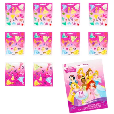 PartyCity Disney Princess Sticker Book 9 Sheets
