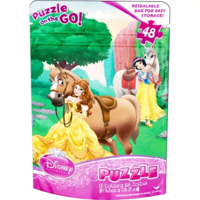 PartyCity Disney Princess Puzzle Bag 48pc