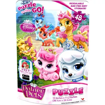 PartyCity Disney Princess Palace Pets Puzzle Bag 48pc