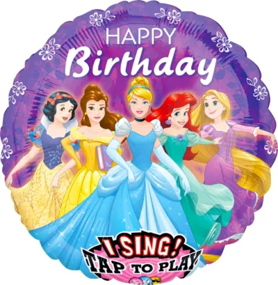 PartyCity Singing Disney Princess Birthday Balloon