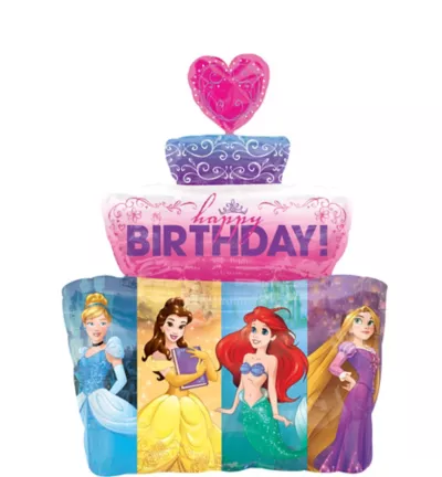 PartyCity Disney Princess Happy Birthday Cake Balloon - Giant
