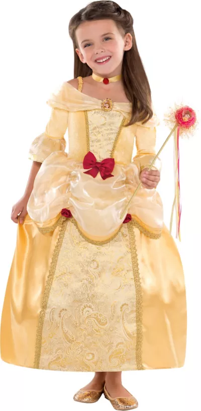 PartyCity Girls Belle Costume Supreme