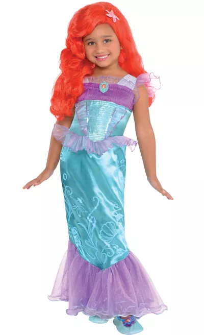 PartyCity Girls Ariel Costume - The Little Mermaid
