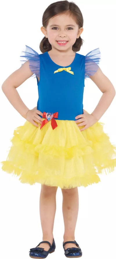 PartyCity Girls Tutu Snow White Dress