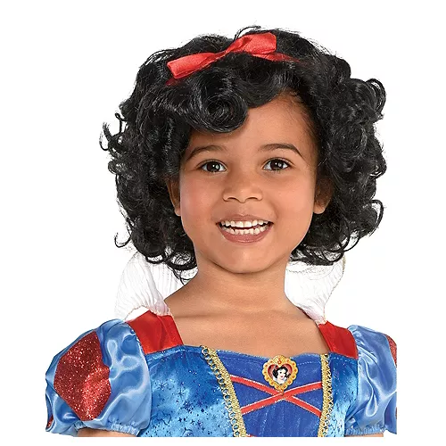 PartyCity Child Snow White Wig - Snow White and the Seven Dwarves