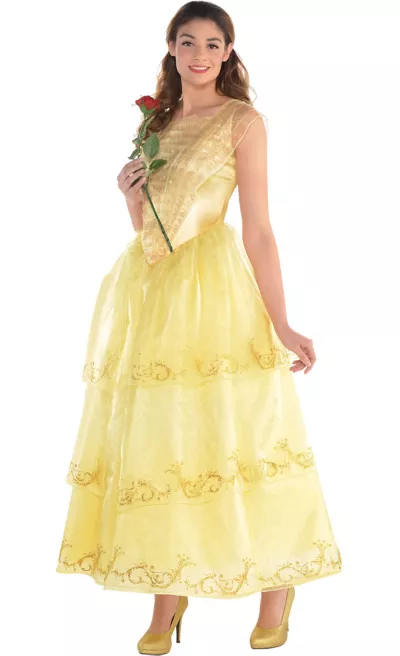 PartyCity Adult Belle Costume - Live Action Beauty and the Beast