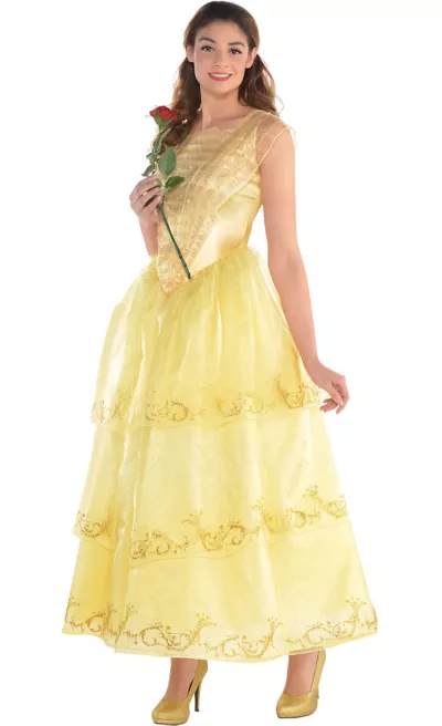  PartyCity Adult Belle Costume - Live Action Beauty and the Beast