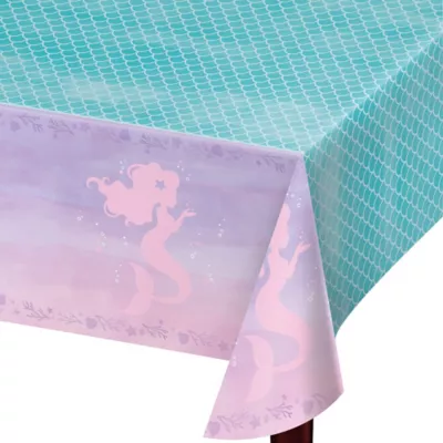 PartyCity Shimmer Mermaid Table Cover