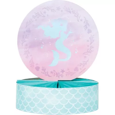 PartyCity Shimmer Mermaid Honeycomb Centerpiece