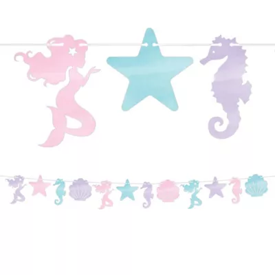 PartyCity Shimmer Mermaid Banner