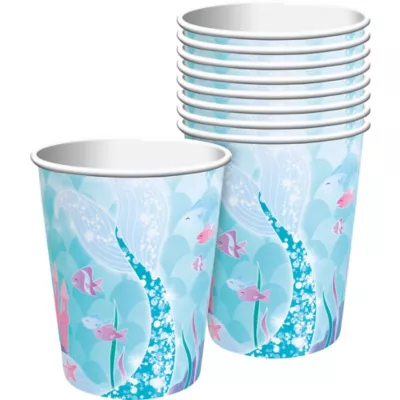 PartyCity Mermaid Cups 8ct