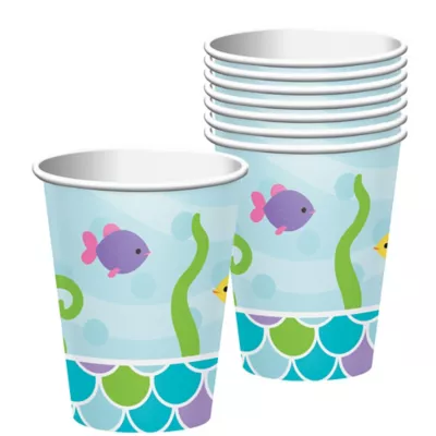 PartyCity Friendly Mermaid Cups 8ct