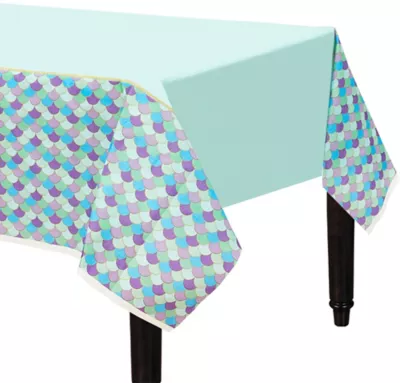 PartyCity Wishful Mermaid Paper Table Cover