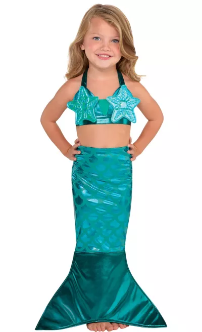 PartyCity Girls Mermaid Costume