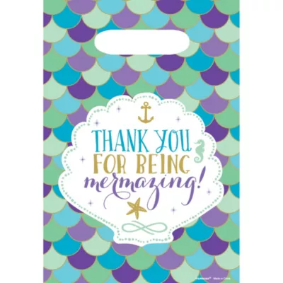  PartyCity Wishful Mermaid Favor Bags 8ct