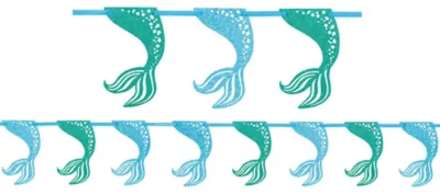  PartyCity Glitter Mermaid Garland