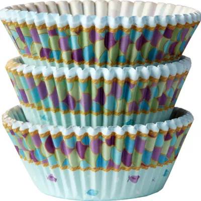 PartyCity Mermaid Wishes Baking Cups 75ct