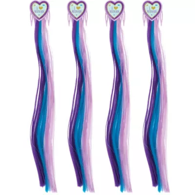  PartyCity Wishful Mermaid Hair Extensions 4ct