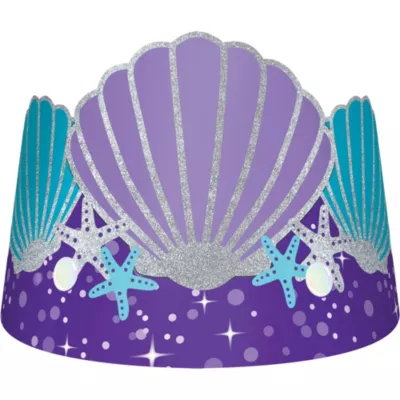 PartyCity Wishful Mermaid Tiaras 8ct