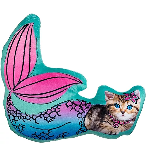 PartyCity Mermaid Cat Pillow Plush