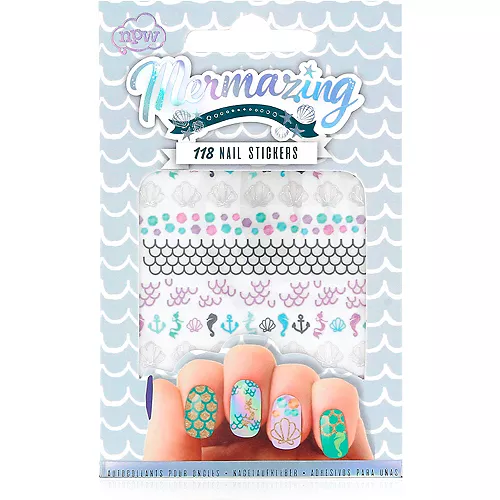 PartyCity Mermaid Nail Stickers 118ct