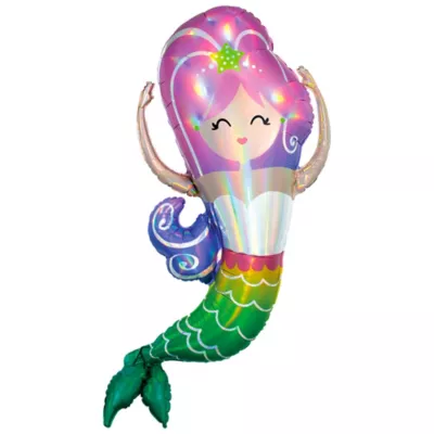 PartyCity Giant Iridescent Mermaid Balloon
